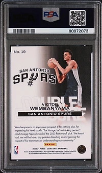2023 Panini Court Kings Double Exposure 19 Victor Wembanyama PSA 9