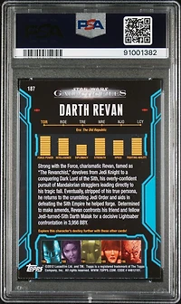 2012 Topps Star Wars Galactic Files 187 Darth Revan PSA 8
