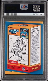 2022 Panini Donruss Crunch Time Ct5 Justin Herbert PSA 10