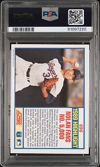 1990 Score 696 Nolan Ryan PSA 10