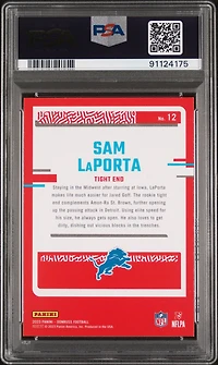 2023 Panini Donruss The Rookies 12 Sam Laporta PSA 9