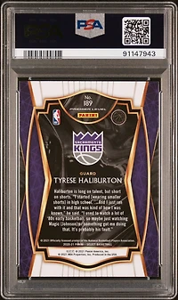 2020 Panini Select 189 Tyrese Haliburton Blue Retail PSA 10