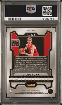 2023 Panini Prizm 134 Gradey Dick Pink Ice PSA 10