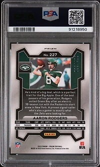 2023 Panini Prizm 227 Aaron Rodgers Pandora PSA 9