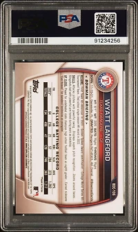 2023 Bowman Draft Bdc106 Wyatt Langford Chrome-sp PSA 10