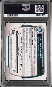 2023 Bowman Chrome Prospects Bcp58 Lazaro Montes Lunar Glow Refractor PSA 10