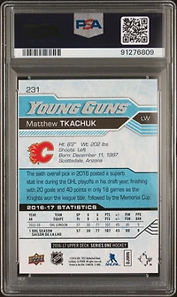 2016 Upper Deck 231 Matthew Tkachuk PSA 10