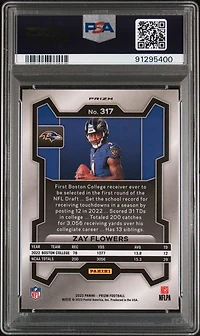 2023 Panini Prizm 317 Zay Flowers Variation PSA