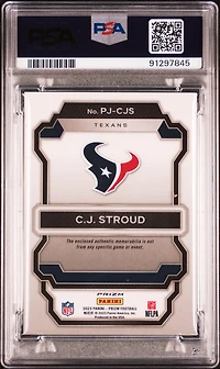 2023 Panini Prizm Premier Jerseys Pjcjs Cj Stroud PSA 8