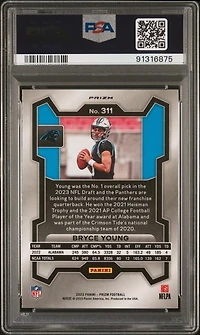 2023 Panini Prizm 311 Bryce Young Prizm PSA