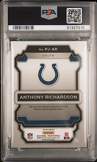 2023 Panini Prizm Premier Jerseys Pjar Anthony Richardson Purple Pulsar PSA 10