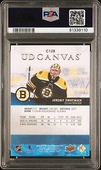 2023 Upper Deck Ud Canvas C128 Jeremy Swayman PSA 9