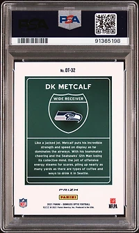 2021 Panini Donruss Optic Downtown Dt32 Dk Metcalf PSA 10