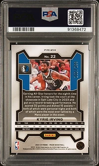 2023 Panini Prizm 22 Kyrie Irving Red Prizm PSA 10