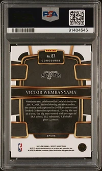 2023 Panini Select 87 Victor Wembanyama PSA