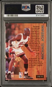 1993 Ultra Famous Nicknames 7 Michael Jordan PSA 8