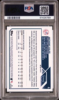2023 Topps Chrome Logofractor Edition 4 Anthony Volpe Sp PSA 10