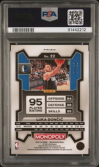 2023 Panini Prizm Monopoly 22 Luka Doncic Neon Green PSA 10