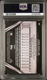 2024 Topps Chrome Black 61 Jung-hoo Lee PSA 10