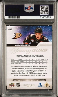 2023 Upper Deck 468 Leo Carlsson PSA 10