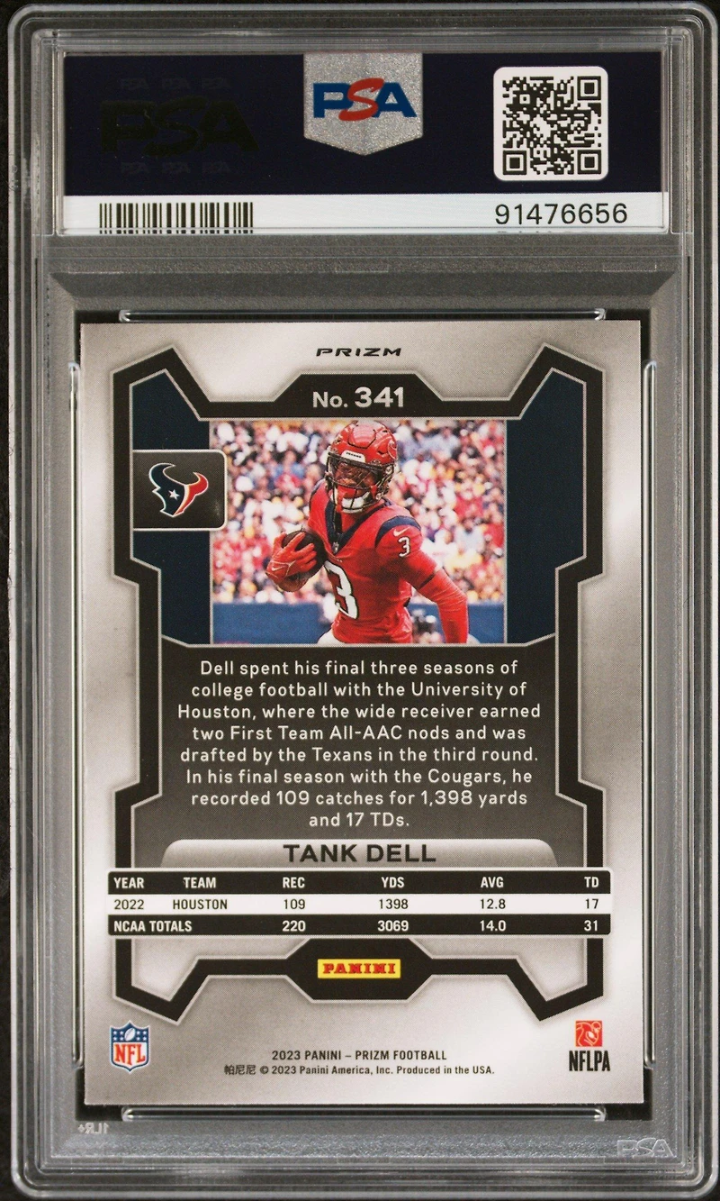 2023 Panini Prizm 341 Tank Dell Disco Prizm PSA