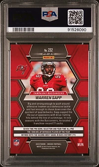 2023 Panini Mosaic 232 Warren Sapp Genesis PSA 10