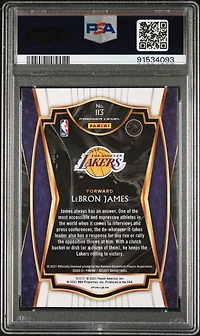 2020 Panini Select 113 Lebron James Red/white/orange Shimmer PSA 10