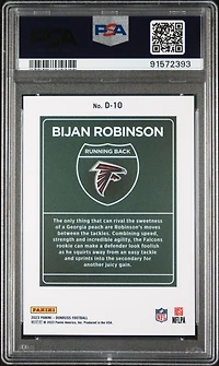 2023 Panini Donruss Downtown! D10 Bijan Robinson PSA