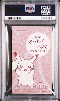 2015 Pokemon Japanese Xy Promo  Poncho-wearing Pikachu Mega Campaign Business Card-charizard Y PSA 8