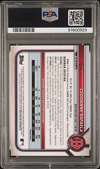 2022 Bowman Chrome Prospects Bcp61 Ceddanne Rafaela Blue Refractor PSA 10