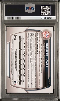 2023 Bowman Chrome Prospect Autographs Cpasj Spencer Jones Speckle PSA 10