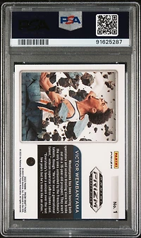 2023 Panini Prizm Draft Picks Prizm Break 1 Victor Wembanyama Red Ice PSA 10