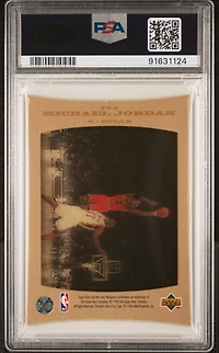 1996 Upper Deck Predictor 1-tv Cel Tv3 Michael Jordan Tv Cel PSA 8