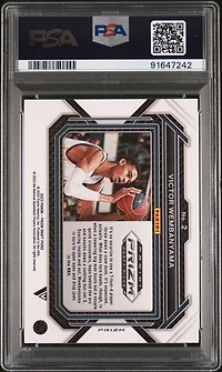 2023 Panini Prizm Draft Picks 2 Victor Wembanyama Variation-purple Wave PSA 10