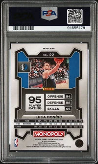 2023 Panini Prizm Monopoly 22 Luka Doncic Purple PSA 10
