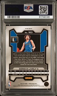 2023 Panini Prizm 163 Dereck Lively Ii Silver Prizm PSA 10