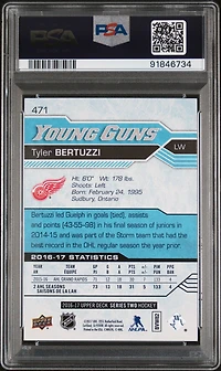 2016 Upper Deck 471 Tyler Bertuzzi PSA 10