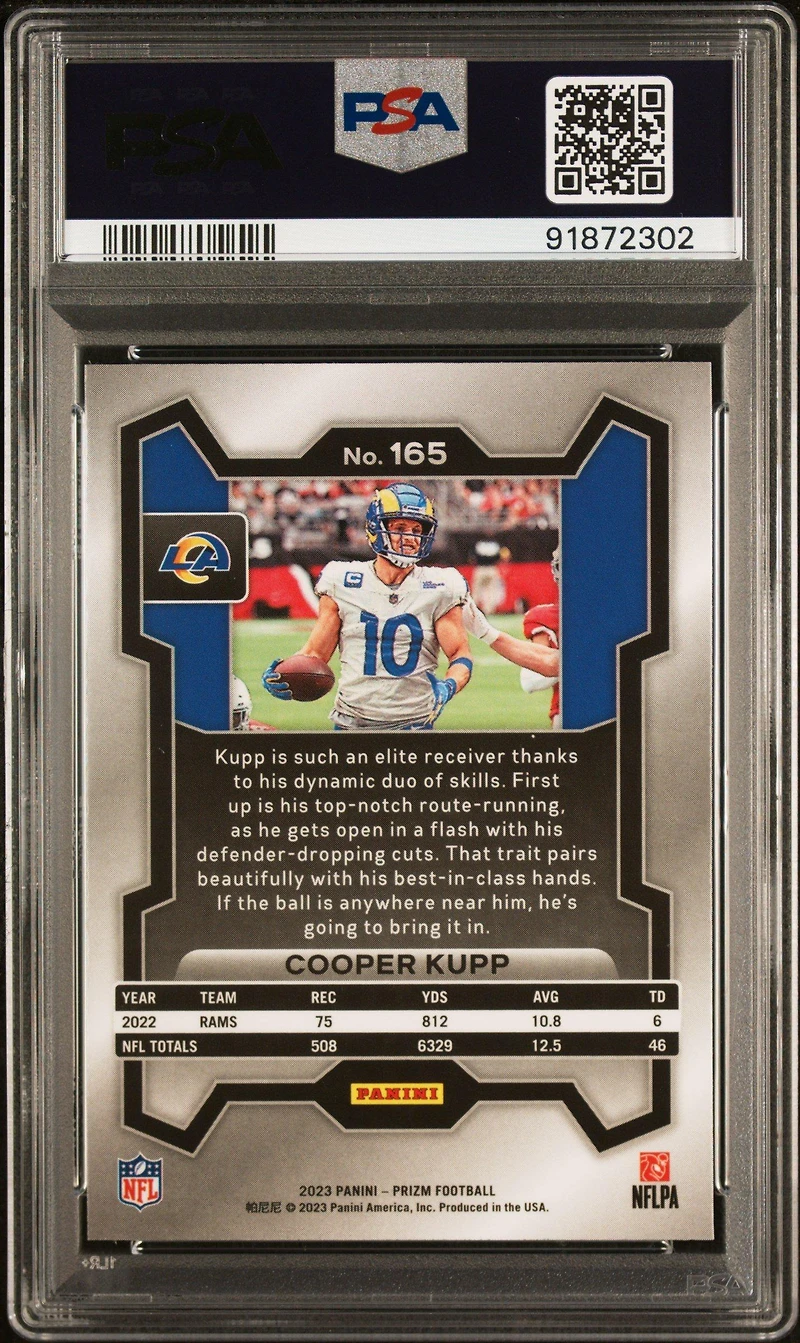 2023 Panini Prizm 165 Cooper Kupp PSA 9