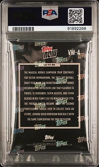 2023 Topps Now Vw4 Victor Wembanyama PSA