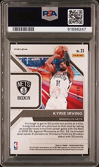 2020 Panini Prizm Downtown Bound 23 Kyrie Irving Gold Prizm PSA 10