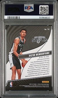 2023 Panini Revolution Rookie Revolution 14 Victor Wembanyama PSA 9