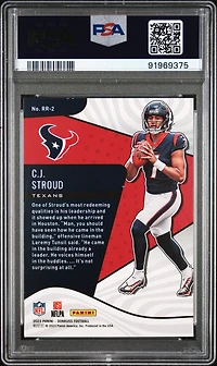 2023 Panini Donruss Rookie Revolution Rr2 Cj Stroud PSA