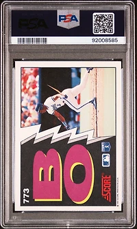 1991 Score 773 Bo Jackson PSA 9