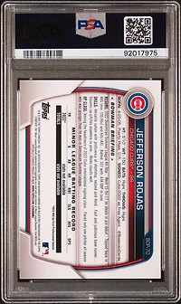 2023 Bowman Mega Box Chrome 70 Jefferson Rojas Yellow Refractor PSA 10