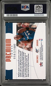 2002 Fleer Premium Premium Power 4 Michael Jordan PSA 9