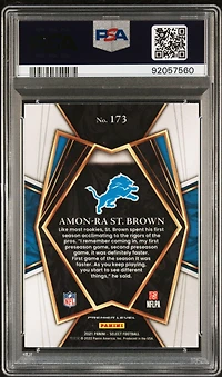 2021 Panini Select 173 Amon-ra St. Brown PSA 10