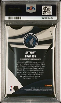 2023 Panini Revolution Liftoff! 2 Anthony Edwards PSA 9
