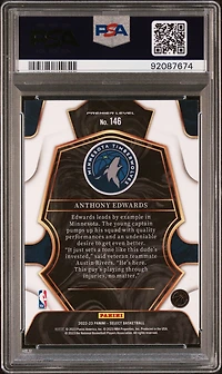 2022 Panini Select 146 Anthony Edwards PSA 10