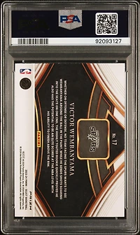 2023 Panini Select Snapshots 17 Victor Wembanyama Silver Prizm PSA 10