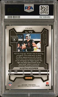 2023 Panini Prizm 172 Austin Hooper Pandora PSA 10